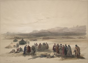 Mount Seir Wady el Chor, 1839. David Roberts (British, 1796-1864). Color lithograph