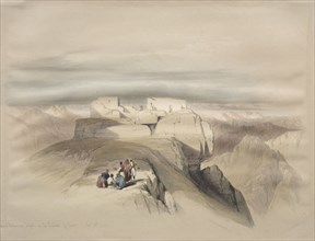Christian and Mahomedan Chapels on the Summit of Sinai, 1839. David Roberts (British, 1796-1864).