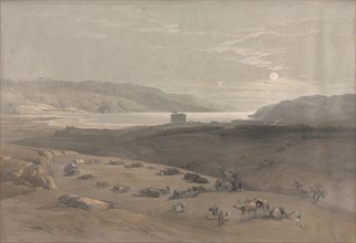 Jericho, 1839. David Roberts (British, 1796-1864). Color lithograph