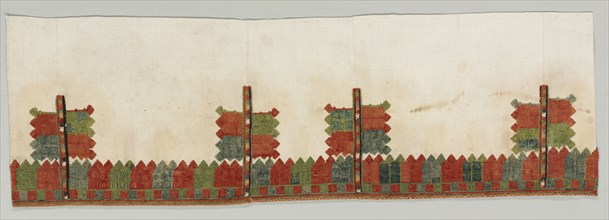 Skirt Border, 1700s. Greece, Dodecanese Islands, 18th century. Embroidery: silk on cotton tabby