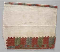 Sleeve, 1700s. Greece, Dodecanese Islands, 18th century. Embroidery: silk on cotton tabby ground;