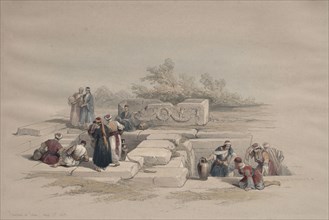 Fountain at Cana, 1839. David Roberts (British, 1796-1864). Color lithograph