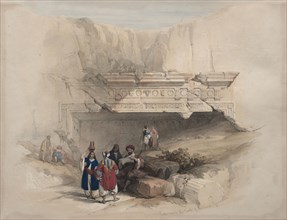 Entrance to the Tombs of the Kings, Jerusalem, 1839. David Roberts (British, 1796-1864). Color