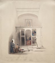Chapel of Elijah on Mount Horeb, 1839. David Roberts (British, 1796-1864). Color lithograph