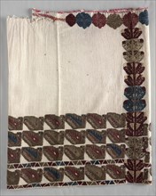 Sleeve, 1700s. Greece, Dodecanese Islands, 18th century. Embroidery: silk on cotton tabby ground;