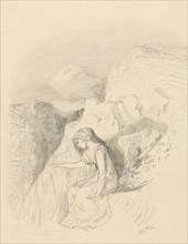 Melancholy, c. 1868. Odilon Redon (French, 1840-1916). Graphite; sheet: 32.1 x 22 cm (12 5/8 x 8