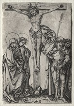Christ on the Cross. Martin Schongauer (German, c.1450-1491). Engraving