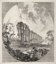 Ancient Ruins: Ancient Aqueduct, 1756. Jean-Claude-Richard de Saint-Non (French, 1727-1791), after