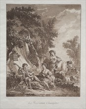 Rural Recreation, 1769. Jean Baptiste Le Prince (French, 1734-1781). Etching and aquatint; sheet: