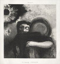 Homage to Goya:  A Strange Juggler, 1885. Odilon Redon (French, 1840-1916). Lithograph