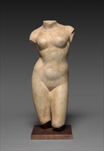 Torso of a Woman, 100 BC-400 AD. Roman, 1st century BC- 4th century AD (?). Marble; overall: 40 x