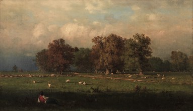 Durham, Connecticut, 1858. George Inness (American, 1825-1894). Oil on canvas; unframed: 39.3 x 67