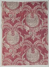 Fragment of Woodblock Printed Cotton, c. 1785. France, Alsace, late 18th century. Woodblock print