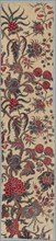 Strip of Woodblock Printed Linen, c. 1785. France, late 18th century. Woodblock print on linen;