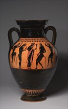 The Bateman Amphora (Wine Jar), c. 530-520 BC. Manner of Lysippides Painter (Greek). Black-figure