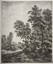 Mercury and Argus. Anthonie Waterloo (Dutch, 1609/10-1690). Etching