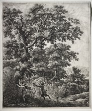 Pan and Syrinx. Anthonie Waterloo (Dutch, 1609/10-1690). Etching