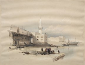 Quay at Suez, 1839. David Roberts (British, 1796-1864). Color lithograph