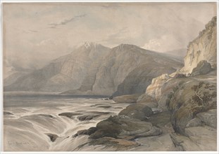 Coast of Syria, 1839. David Roberts (British, 1796-1864). Color lithograph