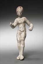 Figurine of a Nude Woman, 400-200 BC. Greece, 4th-3rd Century BC. Terracotta; overall: 15.2 cm (6