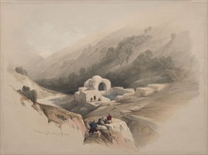 Fountain of Job, Valley of Hinnom, 1839. David Roberts (British, 1796-1864). Color lithograph