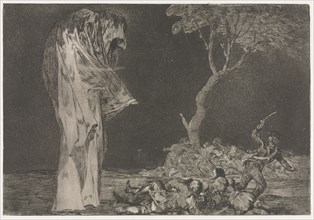 The Proverbs:  Folly of Fear, 1864. Francisco de Goya (Spanish, 1746-1828). Etching and aquatint