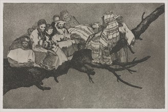 The Proverbs:  Ridiculous Folly, 1864. Francisco de Goya (Spanish, 1746-1828). Etching and aquatint