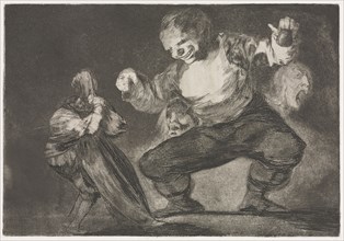 The Proverbs:  Simpleton, 1864. Francisco de Goya (Spanish, 1746-1828). Etching and aquatint