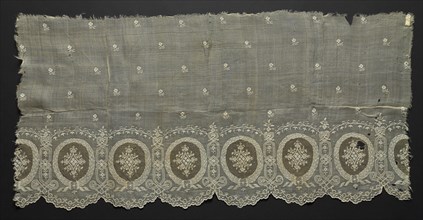 Embroidered Square, 19th century. Philippines, 19th century. Embroidery in ecru thread on pina
