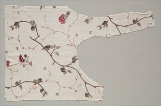 Fragment of a Bodice, c. 1775. France, late 18th century. Woodblock print on cotton; overall: 48.9