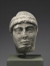 Head of Youth, c. 470. Sicily(?), Greece, Severe Period, 5th Century BC. Marble; overall: 19.4 x 13