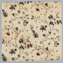 Fragment of Printed Cotton, 1775. England, late 18th century. Copperplate printed cotton; overall: