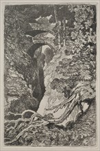 Liber Studiorum:  Devil's Bridge, Cardiganshire, 1838. John Sell Cotman (British, 1782-1842). Soft