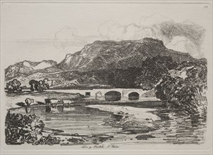 Liber Studiorum:  Tan y Beolch, North Wales, 1838. John Sell Cotman (British, 1782-1842). Etching