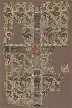 Fragmentary Chasuble with Woven Orphrey Band , 1300s. Italy (Chasuble) and Germany (Orphrey). Silk