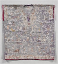 Blouse, late 1800s. China, late 19th century. Embroidery, silk; overall: 52.6 x 50.8 cm (20 11/16 x