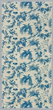 Strip of Copperplate Printed Cotton, early 1800s. France, early 19th century. Copperplate printed
