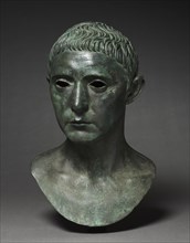 Portrait of a Man, 27 BC-AD 14. Italy, Roman, Augustan period. Bronze; overall: 38.1 x 21.6 cm (15