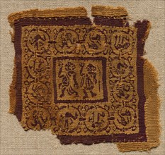 Fragment, with a Segmentum, from a Tunic, early 600s. Egypt, Byzantine period, early 7th century.