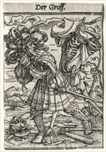 Dance of Death:  The Earl, c. 1526. Hans Holbein (German, 1497/98-1543). Woodcut