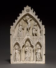 Plaque: The Crucifixion and Virgin and Child with Angels, c. 1250-1270. France, Paris?, Gothic