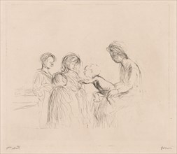 Madonna and Children. Jean Louis Forain (French, 1852-1931). Drypoint