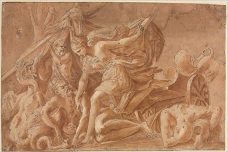Copy after Primaticcio's Juno Awakening Sleep, after 1535. Copy after Francesco Primaticcio