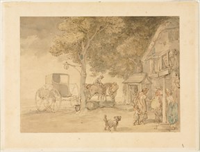 Watering Horses. Thomas Rowlandson (British, 1756-1827).