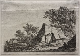 The small Hamlet. Anthonie Waterloo (Dutch, 1609/10-1690). Etching