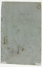Sketch of a Child's Head (verso), c. 1586. Carletto Caliari (Italian, 1570-1596). Black chalk with