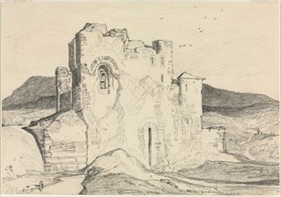 A Castle in Normandy. John Sell Cotman (British, 1782-1842). Graphite; sheet: 18.6 x 26.6 cm (7