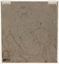 Sketch (verso), 1500s. Italy, 16th century. Brush and black wash; sheet: 15.7 x 14.8 cm (6 3/16 x 5