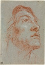 The Head of a Young Man Looking Upwards to the Right, before 1752. Giovanni Battista Tiepolo