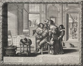 The Prodigal Son:  Riotous Living, 1635. Abraham Bosse (French, 1602-1676). Etching